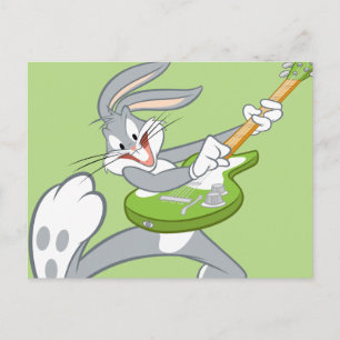 BUGS BUNNY™ Rocking On Guitar Postcard