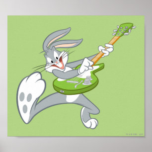 BUGS BUNNY™ Rocking On Guitar Poster
