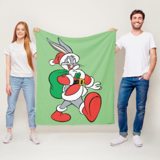 BUGS BUNNY™ Santa Fleece Blanket