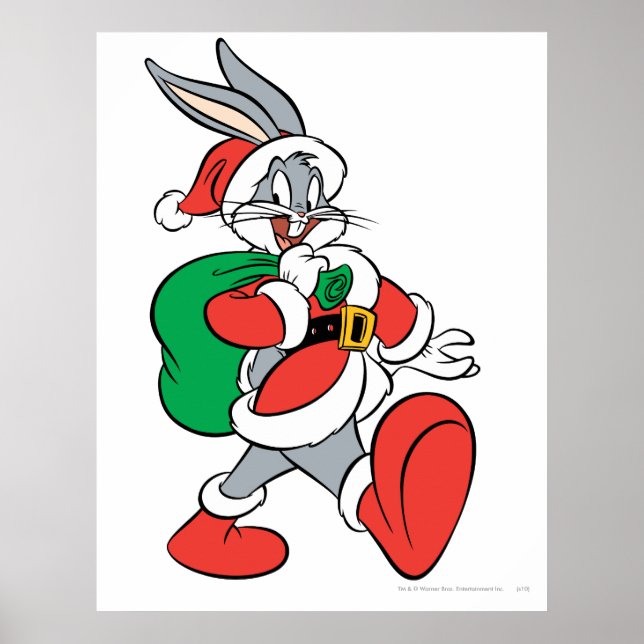 BUGS BUNNY™ Santa Poster (Front)