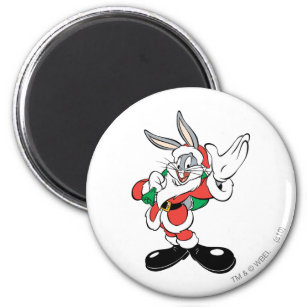 BUGS BUNNY™ Santa Waving Magnet