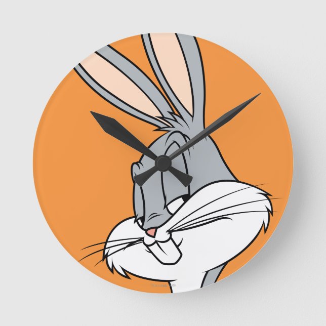 BUGS BUNNY™ Sideways Glance Round Clock (Front)