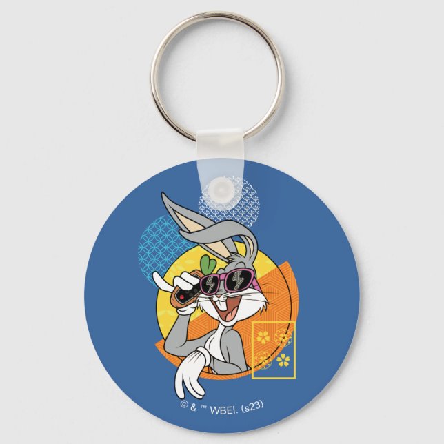 BUGS BUNNY™ Singaporean Vacation Graphic Key Ring (Front)