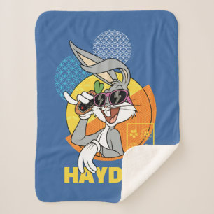 BUGS BUNNY™ Singaporean Vacation Graphic Sherpa Blanket