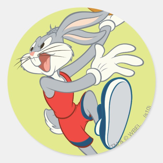 BUGS BUNNY™ Slam Classic Round Sticker (Front)