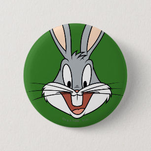 BUGS BUNNY™ Smiling Face 6 Cm Round Badge