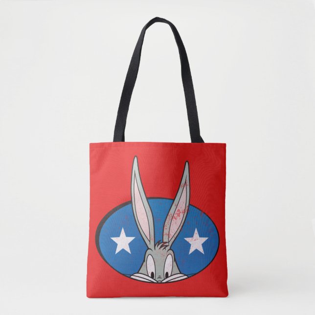 BUGS BUNNY™ Stars Badge Tote Bag (Front)
