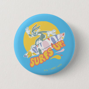 BUGS BUNNY™ - Surfs Up! 6 Cm Round Badge
