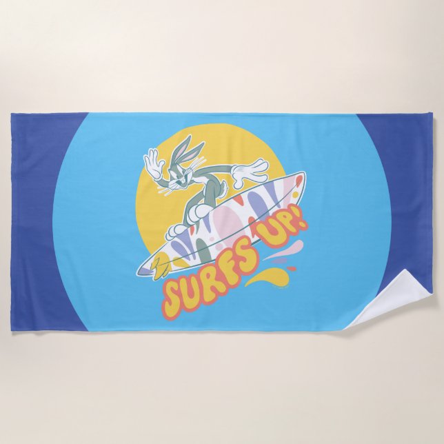 BUGS BUNNY™ - Surfs Up! Beach Towel (Front)