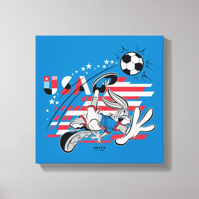 BUGS BUNNY™ Team USA Soccer Graphic Canvas Print (Front)