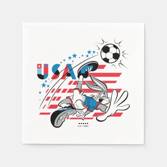 BUGS BUNNY™ Team USA Soccer Graphic Napkin (Front)