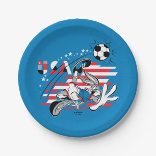 BUGS BUNNY™ Team USA Soccer Graphic Paper Plate