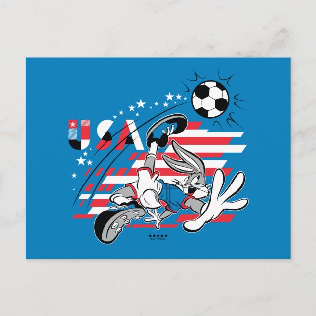 BUGS BUNNY™ Team USA Soccer Graphic Postcard (Front)