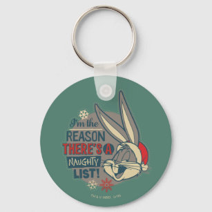 BUGS BUNNY™- The Reason There's A Naughty List Key Ring