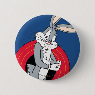 BUGS BUNNY™ Through LOONEY TUNES™ Rings 6 Cm Round Badge