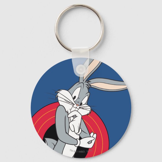 BUGS BUNNY™ Through LOONEY TUNES™ Rings Key Ring (Front)