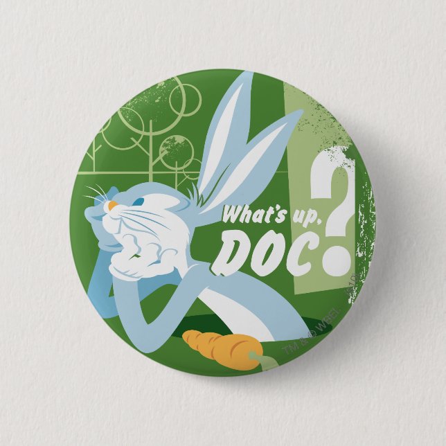BUGS BUNNY™ What's Up, Doc? 6 Cm Round Badge (Front)