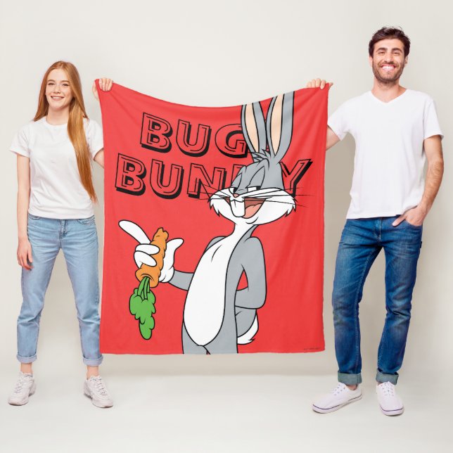BUGS BUNNY™ With Carrot Fleece Blanket (In Situ)
