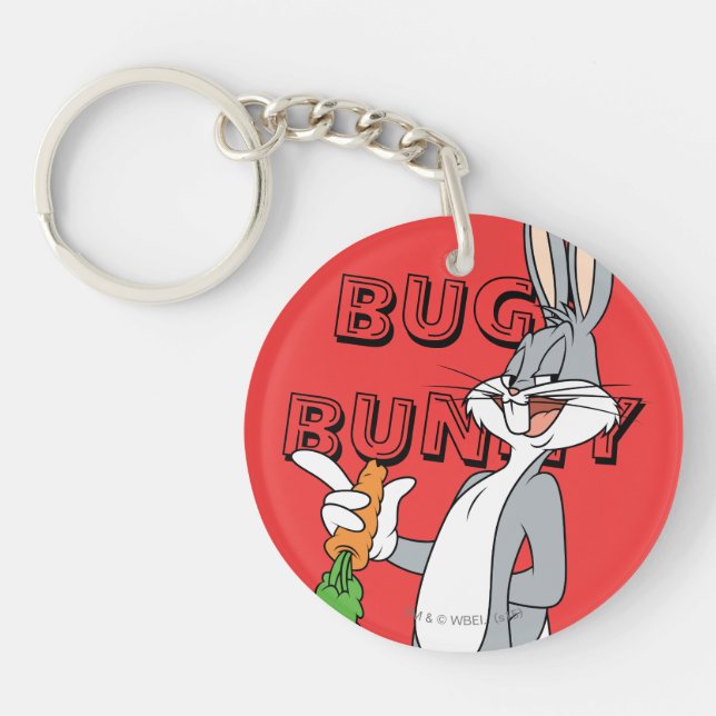 BUGS BUNNY™ With Carrot Key Ring (Front)