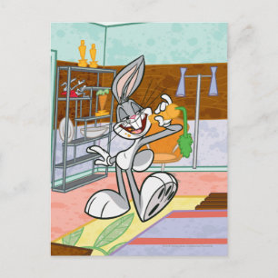 BUGS BUNNY™ With Carrot Postcard