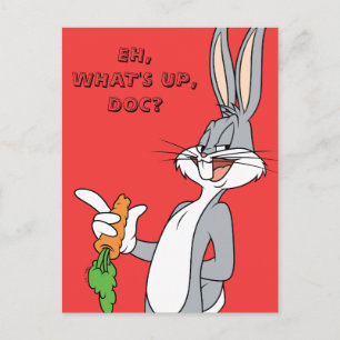 BUGS BUNNY™ With Carrot Postcard