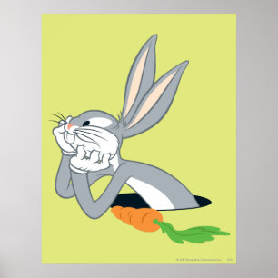 BUGS BUNNY™ with Carrot Poster