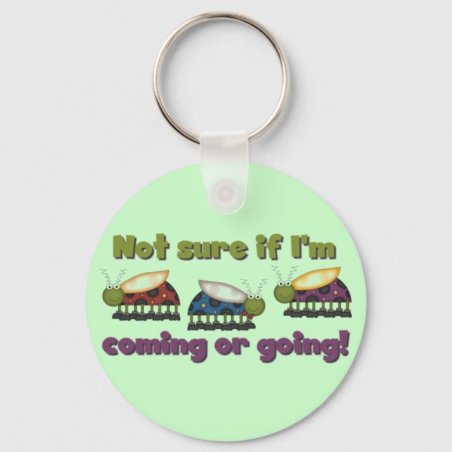 Bugs Coming and Going Tshirts and Gifts Key Ring (Front)