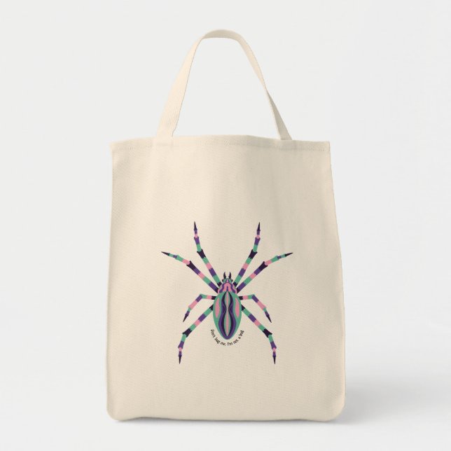 Bugs - Don't Bug Me, I'm Not A Bug, Spider Tote Bag (Front)