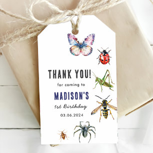Bugs & Insects Vintage Birthday Party Gift Tags