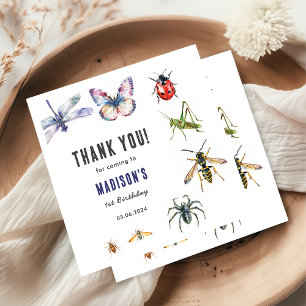 Bugs & Insects Vintage Birthday Party  Napkin