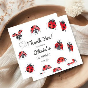 Bugs & Insects Vintage Birthday Party Napkin