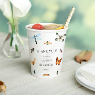 Bugs & Insects Vintage Birthday Party  Paper Cups