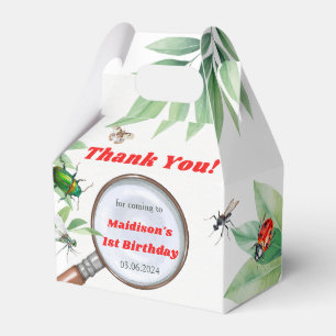 Bugs & Insects Vintage Boy Birthday Party  Favour Box