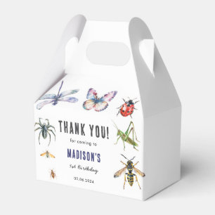 Bugs & Insects Vintage Boy Birthday Party  Favour Box