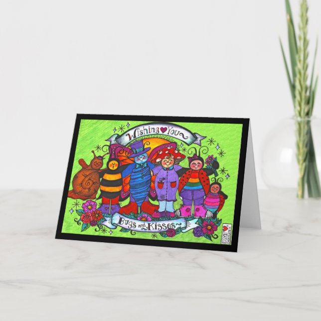 Bugs & Kisses Card (Front)