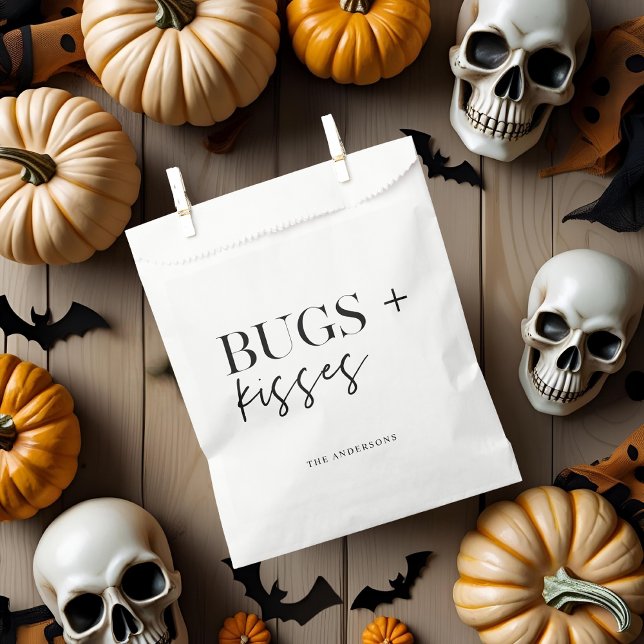 Bugs + Kisses Halloween  Favour Bags (Creator Uploaded)