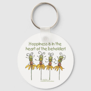 Bugs on Flowers Key Ring