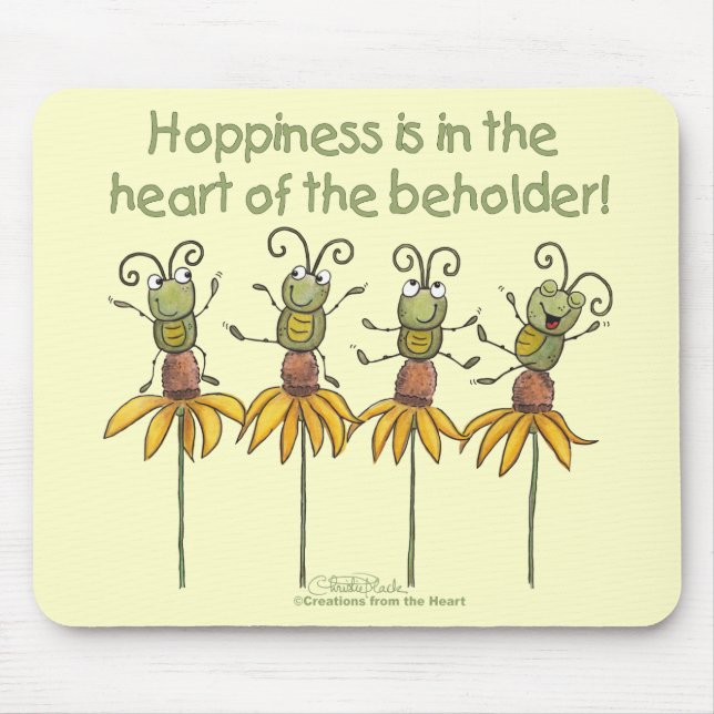 Bugs on Flowers Mouse Mat (Front)