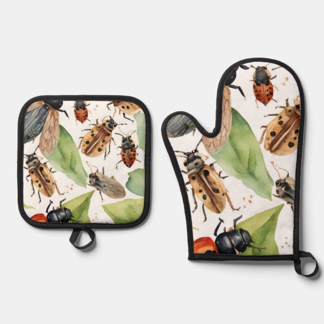 Bugs Oven Mitt & Pot Holder Set (Front)