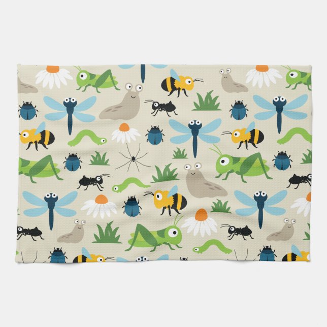 Bugs Tea Towel (Horizontal)