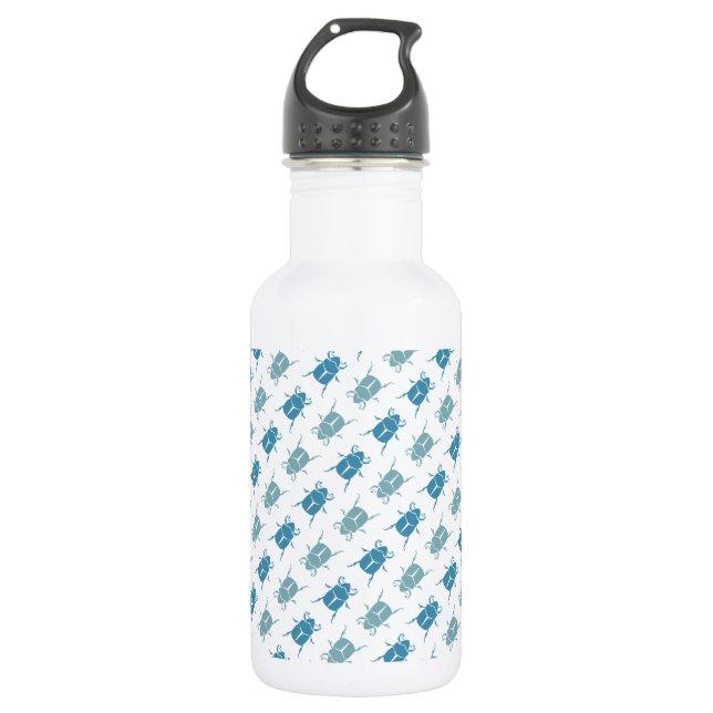 Bugzter - Blue Dung Beetle Run 532 Ml Water Bottle (Front)