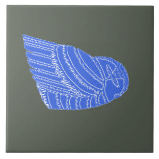 BUHO HELADO in BLUE/EBONY tile