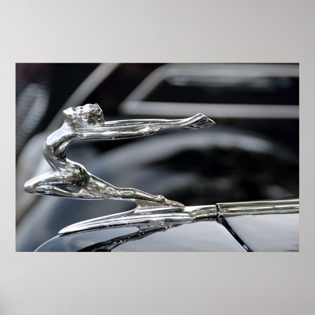 Buick 1934 Goddess Hood Ornament Poster (Front)