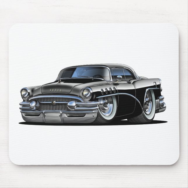 Buick Century Black Car Mouse Mat (Front)