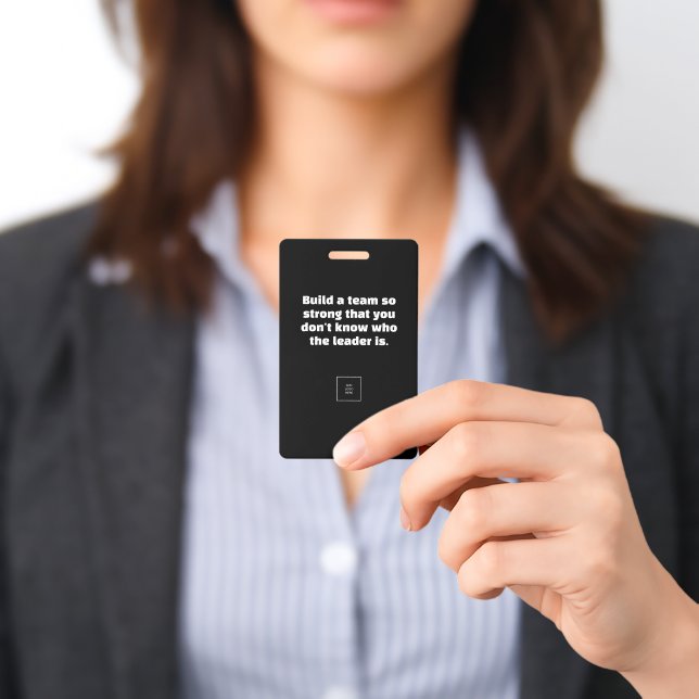 Build A Team Customisable  ID Badge (Presented)