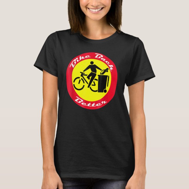 Build Back Better Pump Pedals Not Gas For Bikers & T-Shirt (Front)