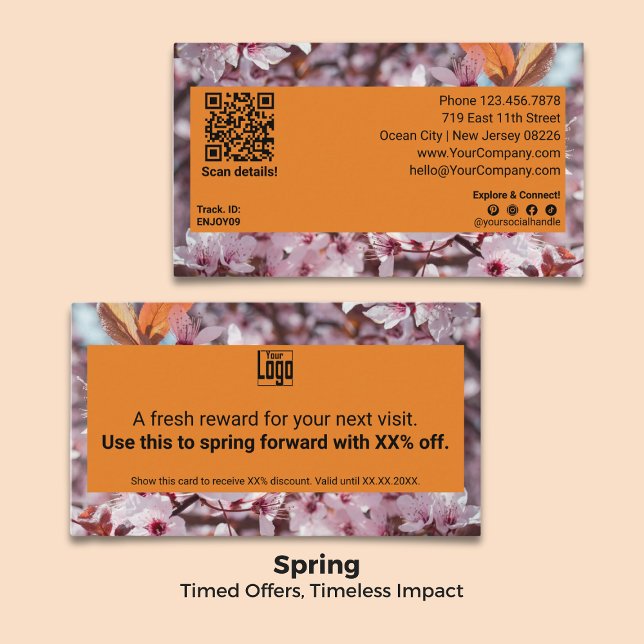 Build Brand Loyalty Thank You! Seasonal Spring  Discount Card (Build Brand Loyalty Thank You! Seasonal Spring Discount Card)