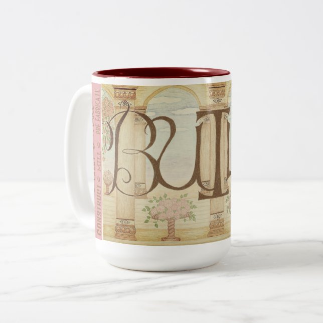 BUILD Coffee Mug (Pink) (Front Left)