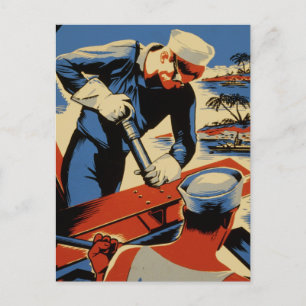 Build for your Navy Postcard