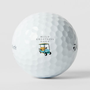 'Build Greatness Daily' Growth Dedication Gift Golf Balls